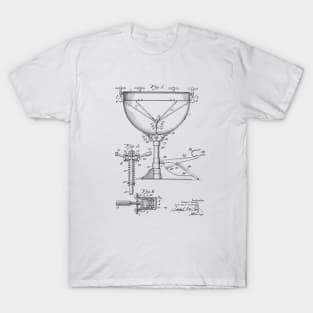 Kettle drum tuning mechanism Vintage Patent Hand Drawing T-Shirt